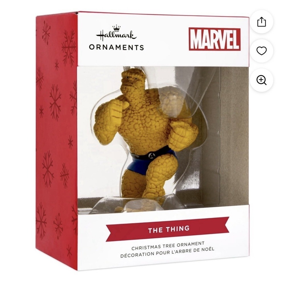 2025 Hallmark Marvel The Thing Fantastic Four Christmas Ornament NIB